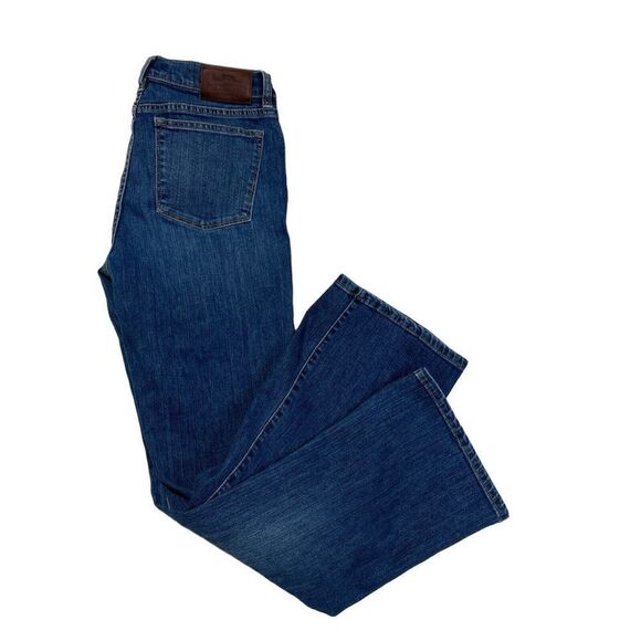Lauren Ralph Lauren Jean Woman 8‎ Dark Wash Mid Rise Boot Cut Denim - Picture 7 of 9